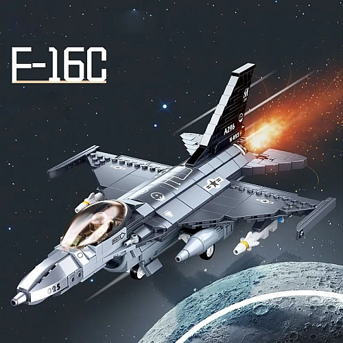 Конструктор Sluban Винищувач F-16C "Сокіл" 521 деталь M38-B0891