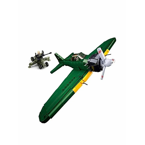 Конструктор Sluban M38-B1108 A6M Zero Військовий Літак WW2 Другої світової війни 560 деталей