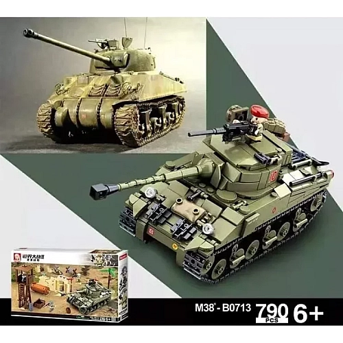 Конструктор Sluban WWII Військова Битва Наступ 790 деталей M38-B0713