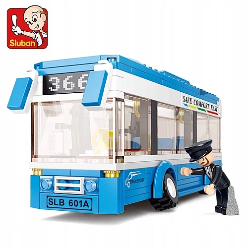 Конструктор Sluban Міський автобус з фігурками, 235 деталей, M38-B0330