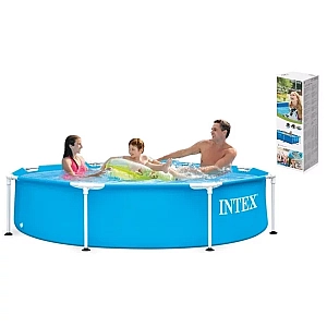 ​Басейн каркасний Intex 28205 Metal Frame 244×51 см, 1828 л, круглий