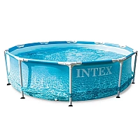 Бассейн каркасный Intex 28206NP Metal Frame 305×76 см "Beachside", объём 4485 л