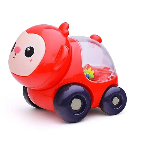 Набір машин HE 8069 4 машини-тварини, килимок-сумка, брязкання