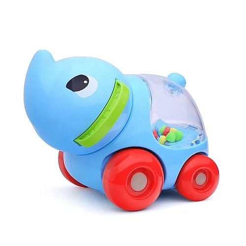 Набір машин HE 8069 4 машини-тварини, килимок-сумка, брязкання