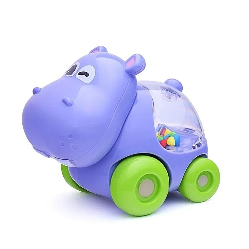 Набір машин HE 8069 4 машини-тварини, килимок-сумка, брязкання