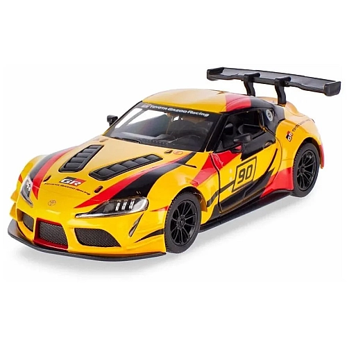 Металева машинка Kinsmart Toyota GR Supra Racing Concept KT5421WF жовтий