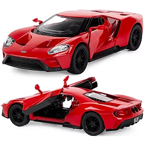 Машинка металева Kinsmart 1:38 2017 Ford GT інерційна, двері відчиняються KT5391W / Червоний