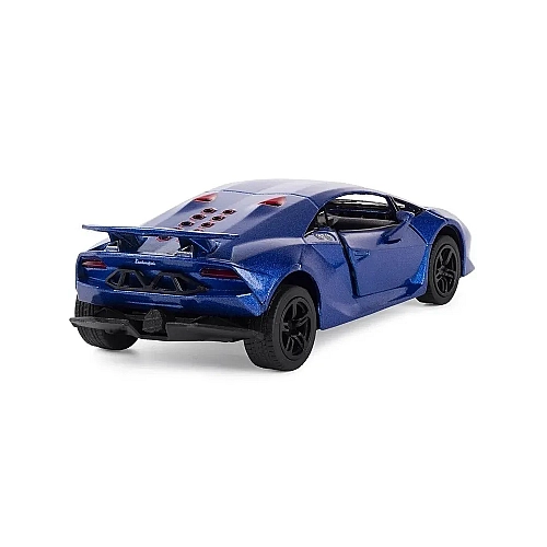 Машинка металлическая Kinsmart Lamborghini Sesto Elemento 1:38 (инерционная, синяя) KT5359W