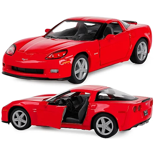 Машинка металева Kinsmart 1:36 Chevrolet Corvette Z06 інерційна, двері відчиняються KT5320W / Червоний