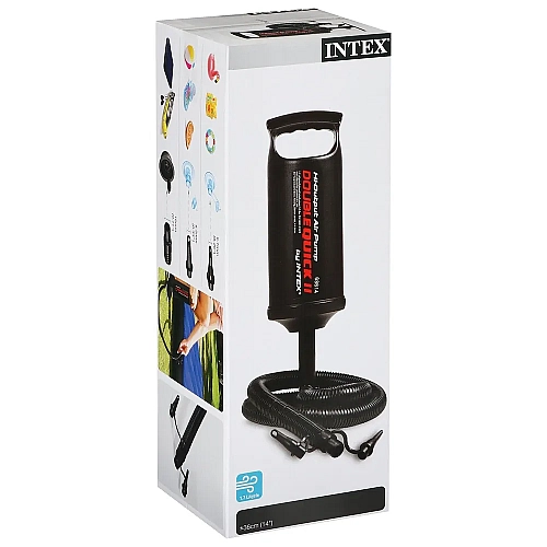 Насос ручний Intex Double Quick II 36см 68614 з 3 насадками для ефективності