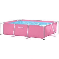 Басейн каркасний Intex 28266NP прямокутний 220×150×60 см, рожевий, 1662 л
