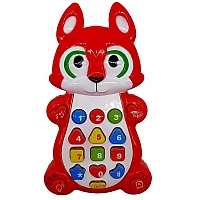 Музыкальная игрушка телефон "Лисичка" с проектором, сказками и стихами LIMO TOY (7614UA)