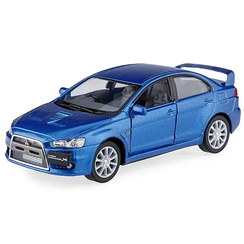Модель автомобиля коллекционная Mitsubishi Lancer Evolution X 1:36 Kinsmart KT5329W синяя