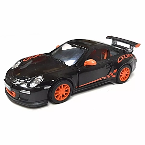 Металева машинка Kinsmart 1:36 2010 Porsche 911 GT3 RS KT5352W, інерційна / Чорний