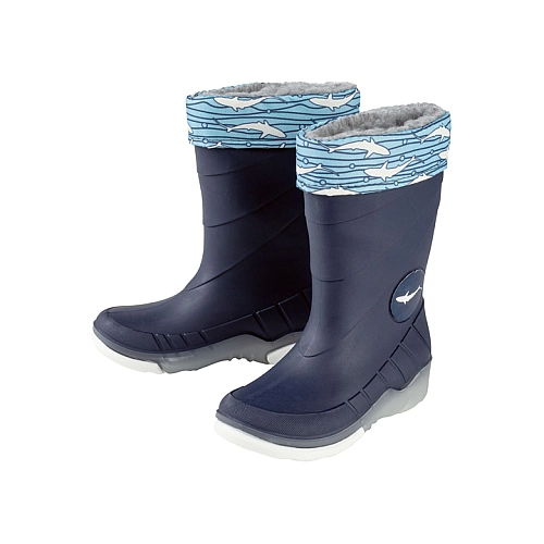 Гумові чоботи з підсвічуванням для хлопчика Lupilu 3M Scotchlite™ 24-25 темно-синій
