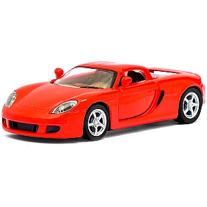 Машинка металева Kinsmart 1:36 Porsche Carrera GT (інерційна, відкриваються двері, червона KT5081W)