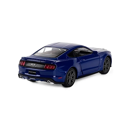 Масштабная модель Ford Mustang GT 2015 Kinsmart 1:38, инерционный механизм, KT5386W Синяя