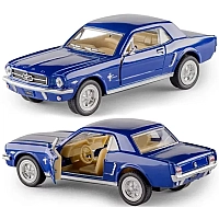 Машинка металева Kinsmart 1:36 Ford Mustang інерційна, двері відчиняються KT5351W / Синій