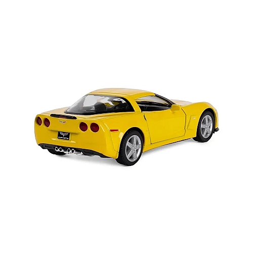 Машинка металева Kinsmart 1:36 Chevrolet Corvette Z06 інерційна, двері відчиняються KT5320W / Жовта